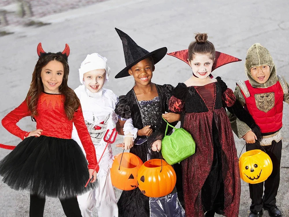 Kinder Teufel Kostüm Halloween Verkleidung Outfit mit Zubehör 🎭👹