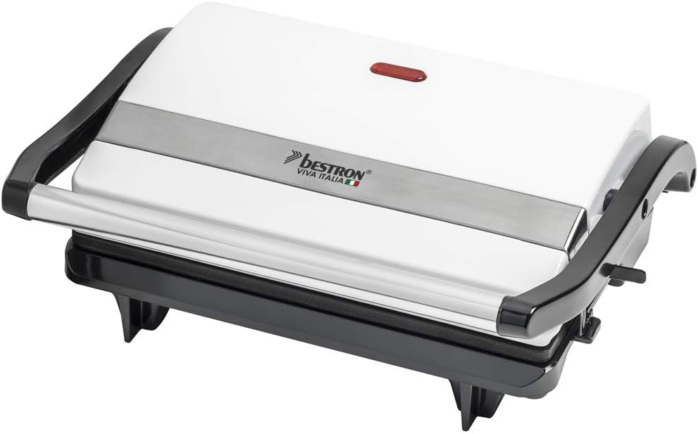 Sandwich Maker Contact Grill with Drip Tray Electric Grill Panini Maker Bestron 