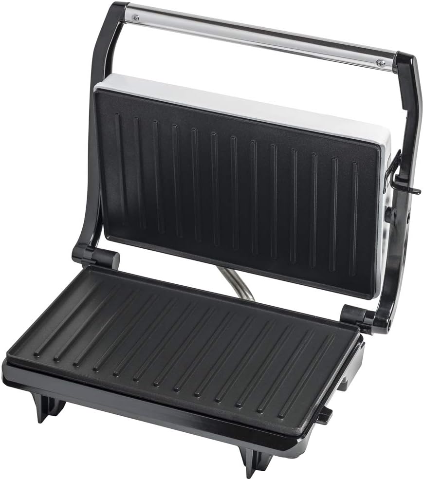 Sandwich Maker Contact Grill with Drip Tray Electric Grill Panini Maker Bestron 