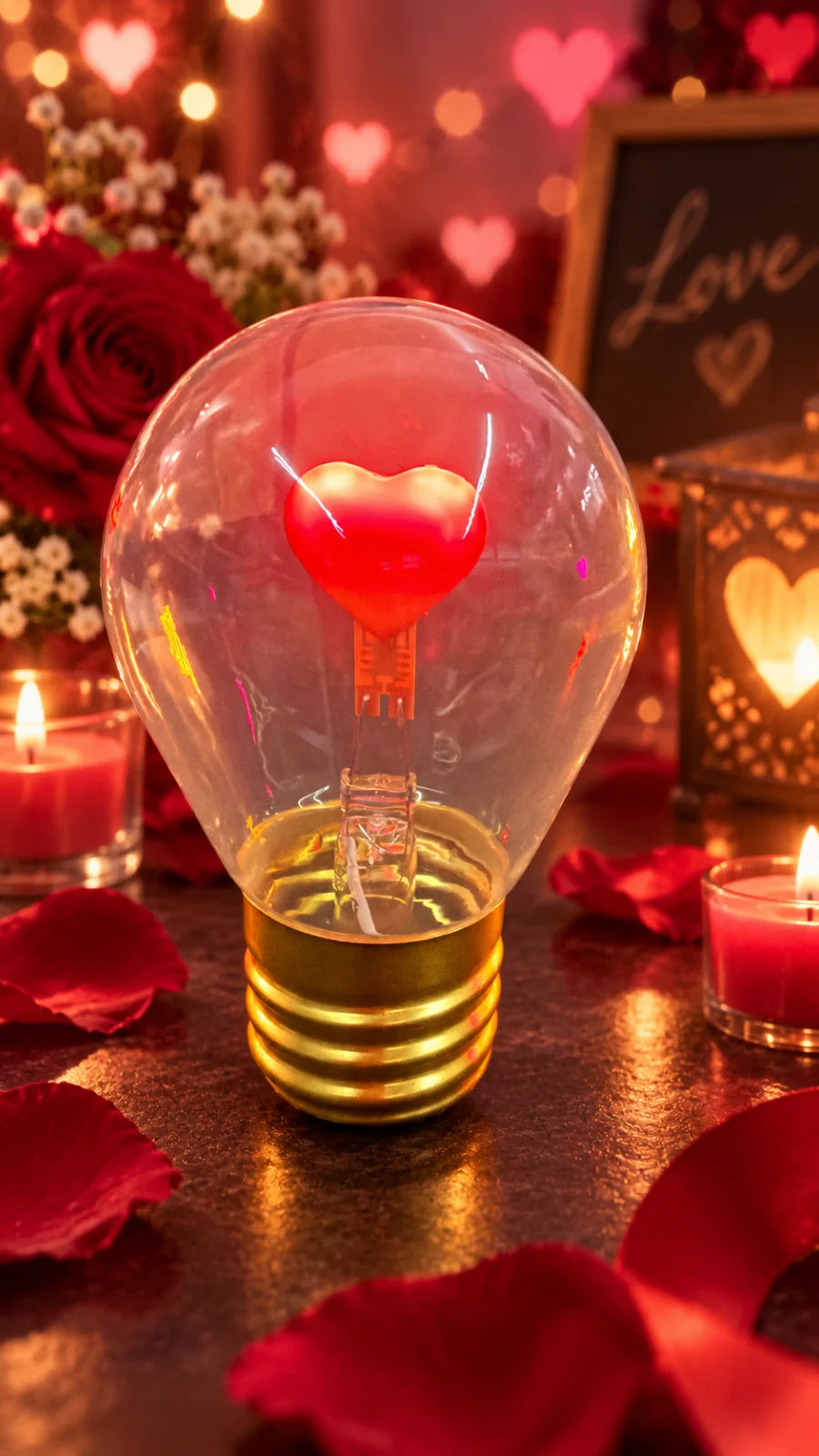 LED Deko Lampe / Glühbirne aufladbar per USB - verschiedene Motive