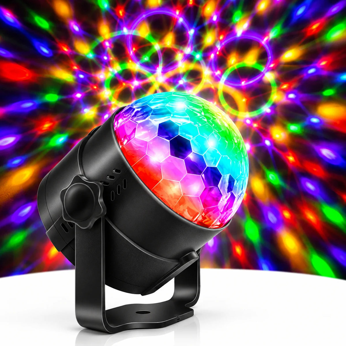 LED Discokugel Lichteffekt Magic RGB DJ Party lichtorgel Bühnenbeleuchtung