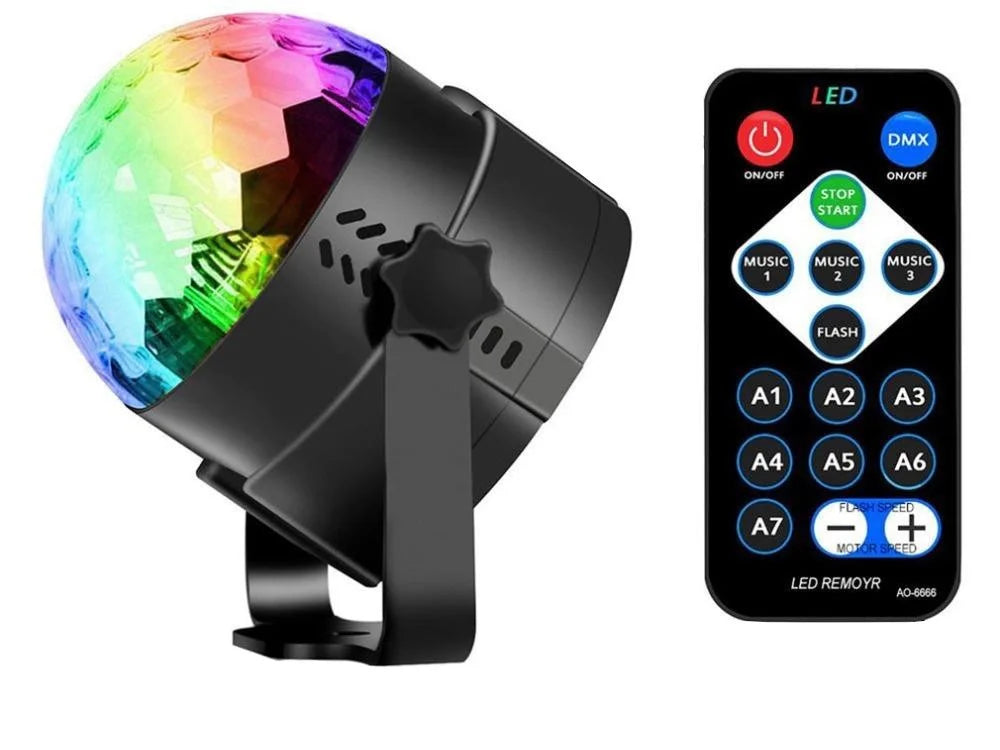 LED Discokugel Lichteffekt Magic RGB DJ Party lichtorgel Bühnenbeleuchtung