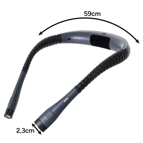 LED Halslampe Leselampe USB C wiederaufladbar flexibel 3 Lichtmodi