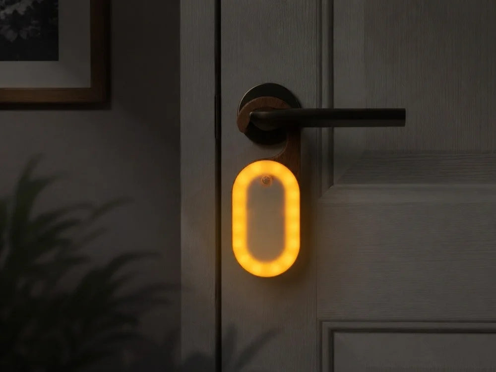 LED Nachtlicht Bewegungsmelder Schranklicht USB-C Akku Warmweiß Kleiderhaken