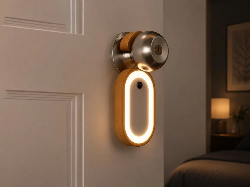 LED Nachtlicht Bewegungsmelder Schranklicht USB-C Akku Warmweiß Kleiderhaken