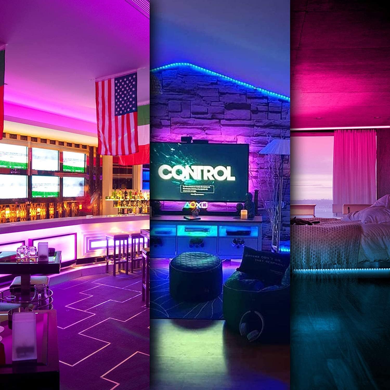30M RGB LED Strip 5050 – App & Fernbedienung – Musik-Sync & Timer Funktion