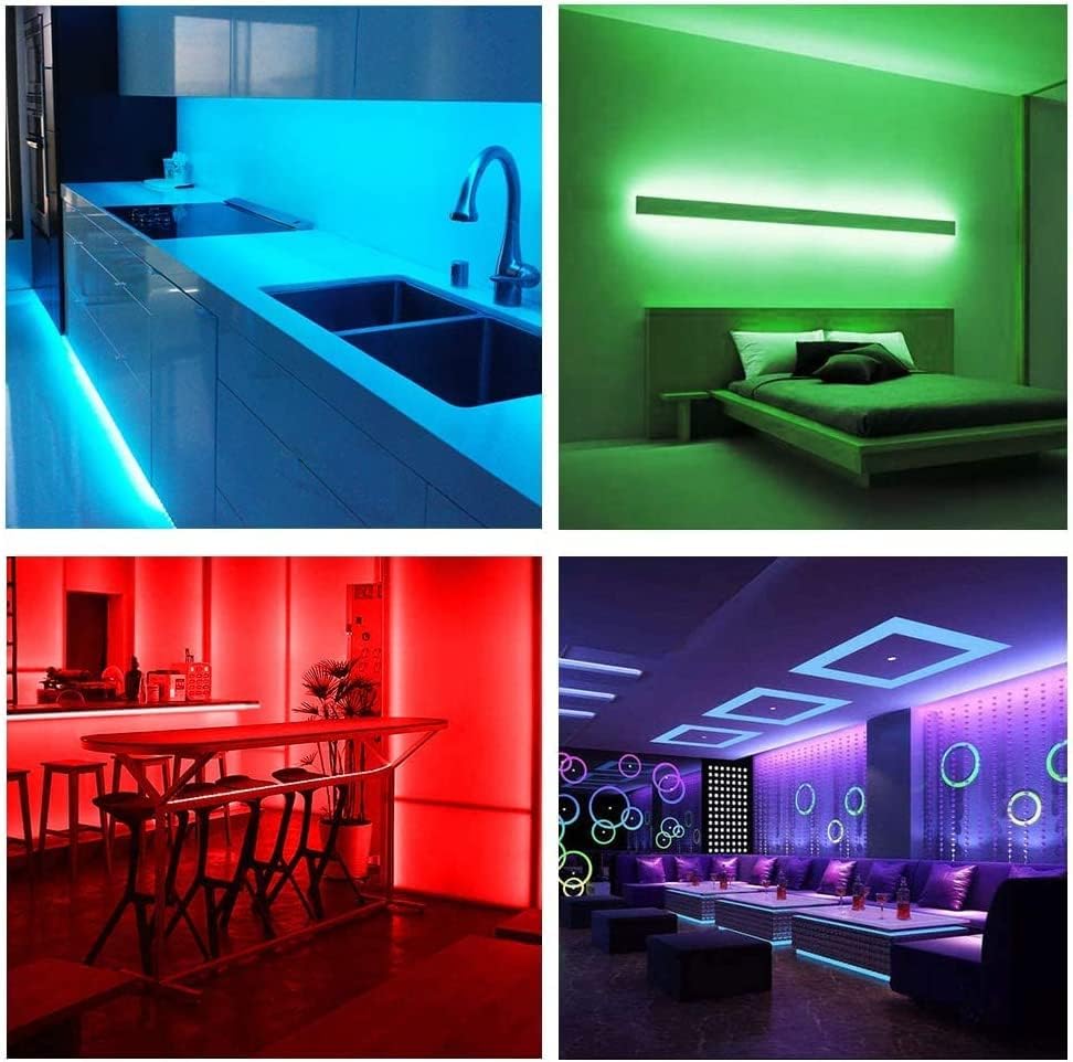 30M RGB LED Strip 5050 – App & Fernbedienung – Musik-Sync & Timer Funktion
