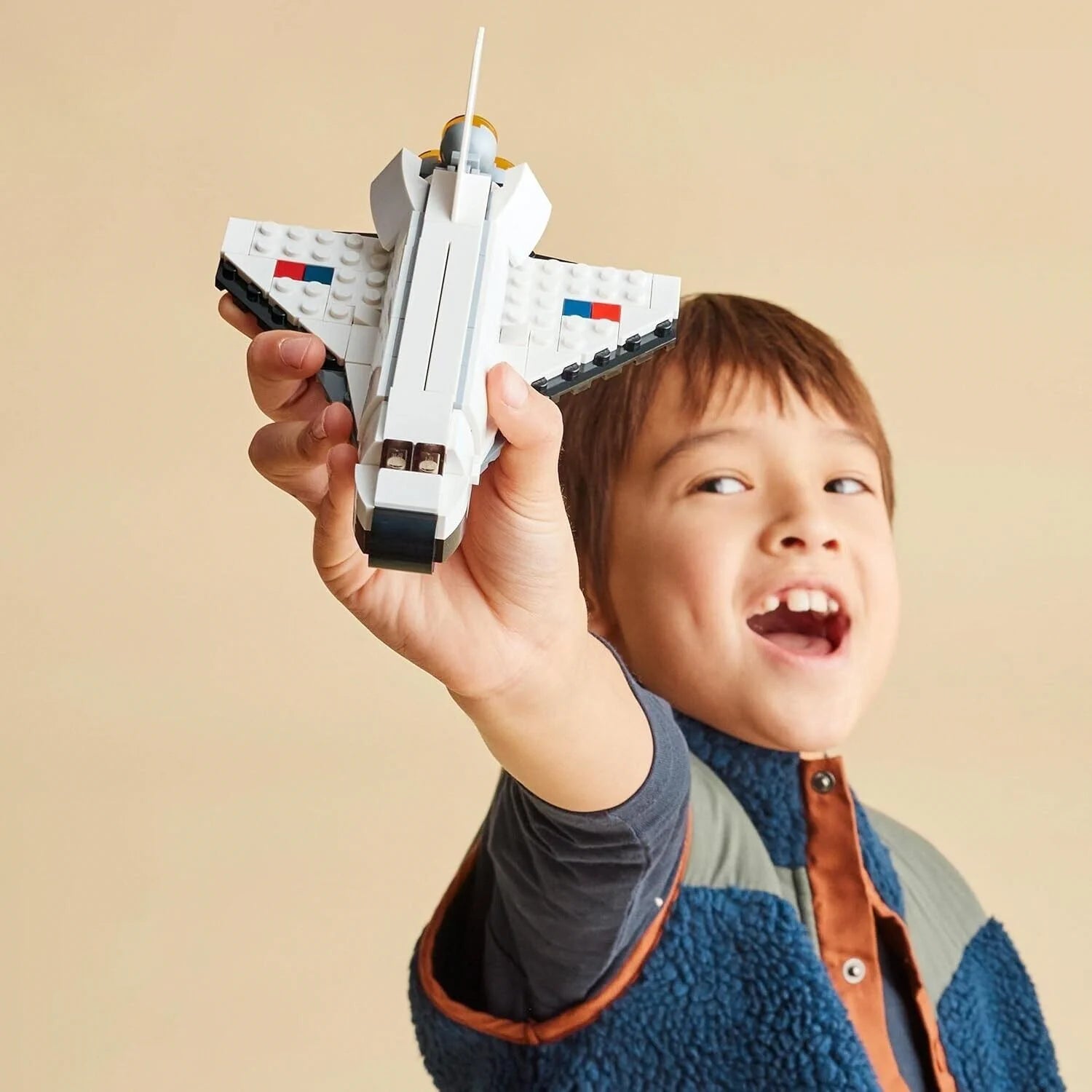 LEGO 31134 Creator 3in1 Spaceshuttle – Astronaut & Raumschiff Bauset für Kinder ab 6 Jahren