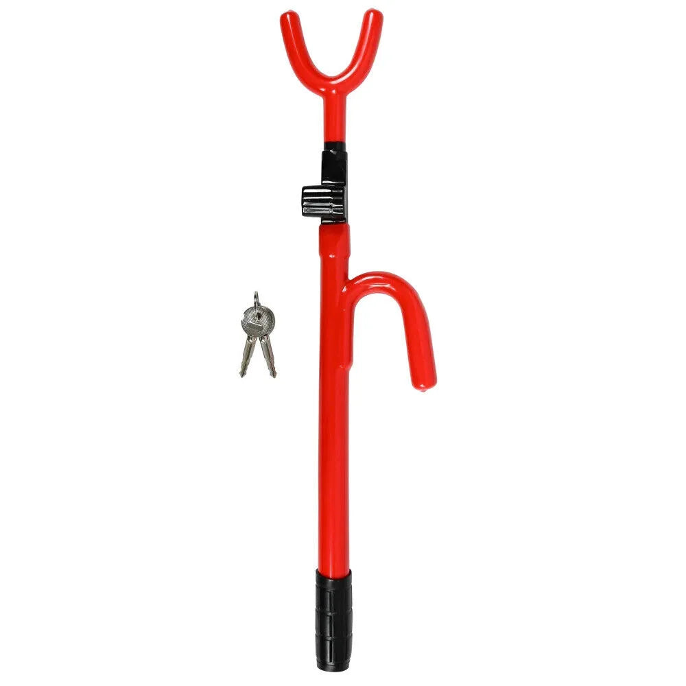 Lenkradschloss für Auto & Wohnmobil – Lenkradkralle aus Stahl mit 2 Schlüsseln, 16–33,5 cm