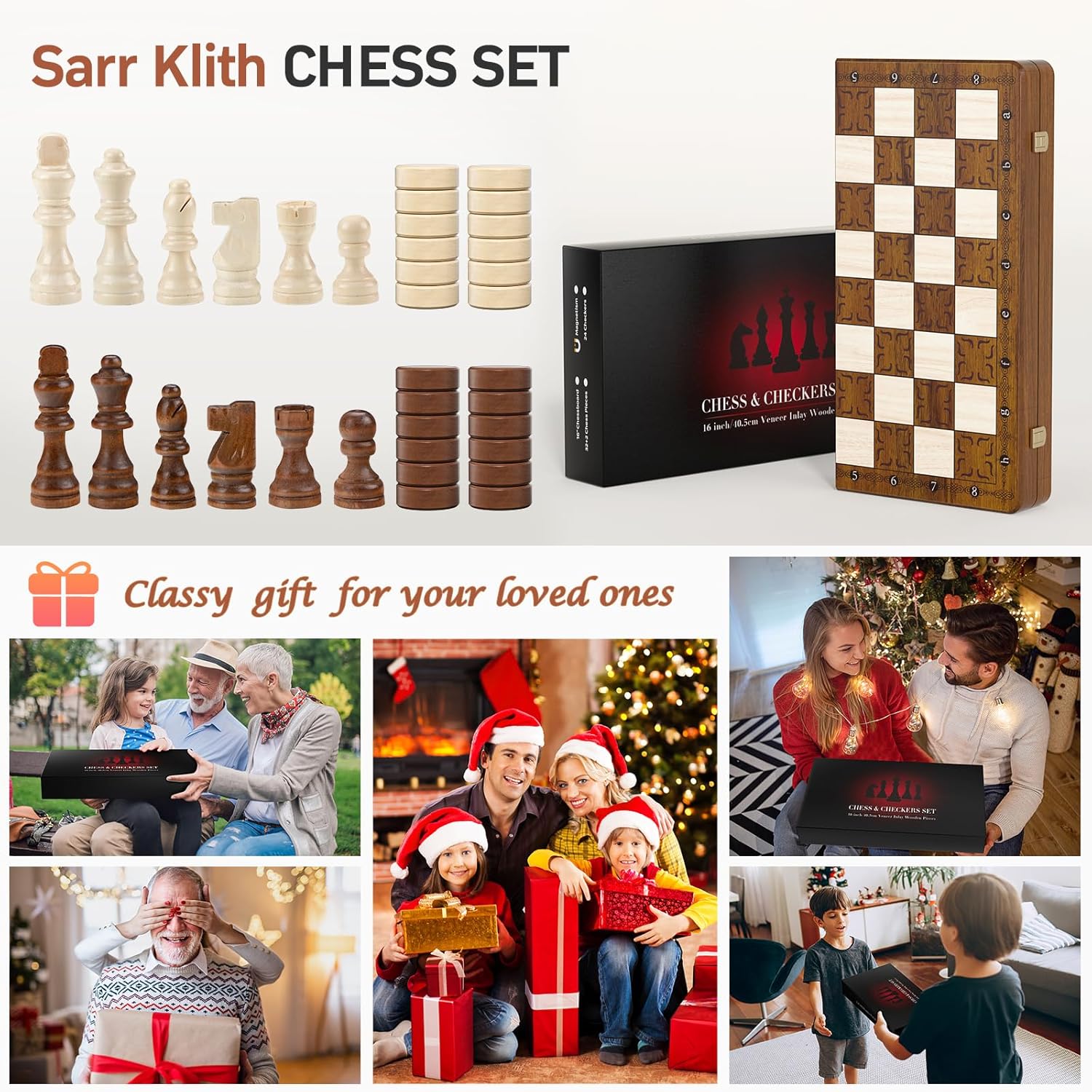 Chess chess game chess pieces wood chess board made of wood travel chess 39x39