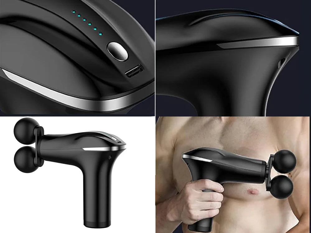 Massage Gun Massagepistole,für Rücken Nacken und Schulter,leises elektrisches