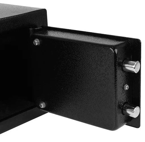 Möbeltresor Safe mit Schlüssel Wandtresor Sicherheitssafe Stahl Schwarz A5