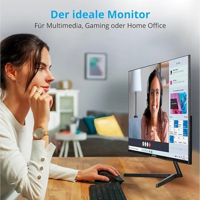 MEDION P52218 22 Zoll Monitor Full HD HDMI VGA 60Hz Anti-Glare Schwarz