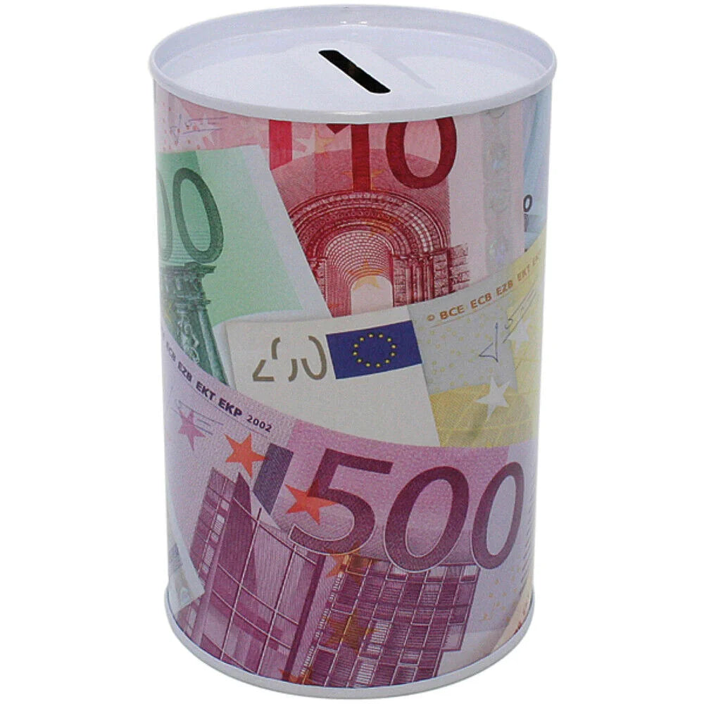 Metall Spardose Sammeldose Sparbüchse Geldbox 12,5x8cm sortiert