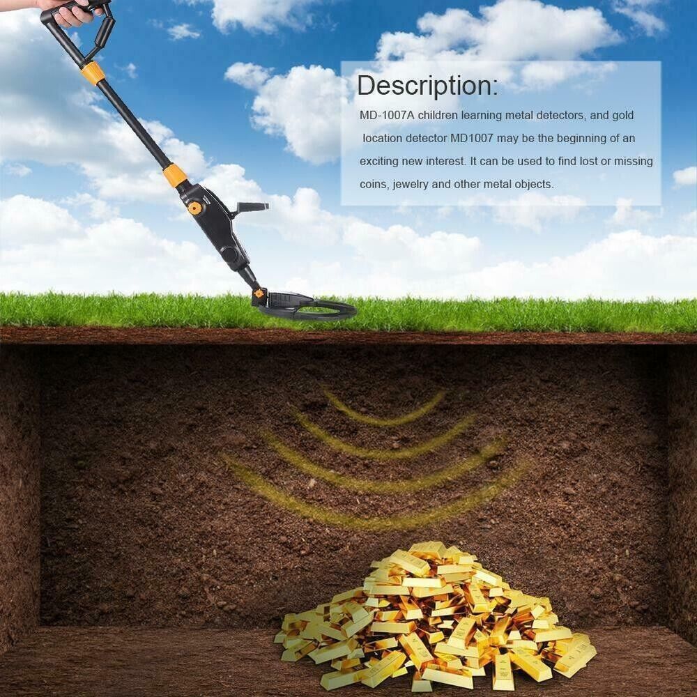 Metal detector with LCD Gold Metal Detector Gold Prospector Treasure Hunt Finder 
