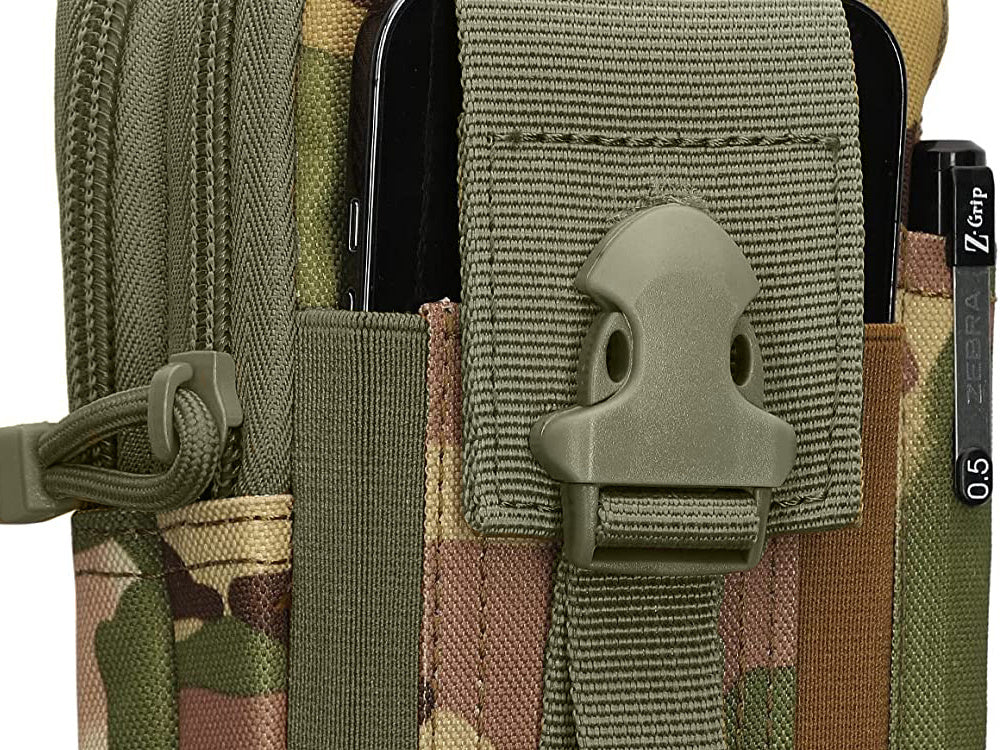 Taktische Molle Gürteltasche Outdoor – Hüfttasche für Smartphone iPhone Camo