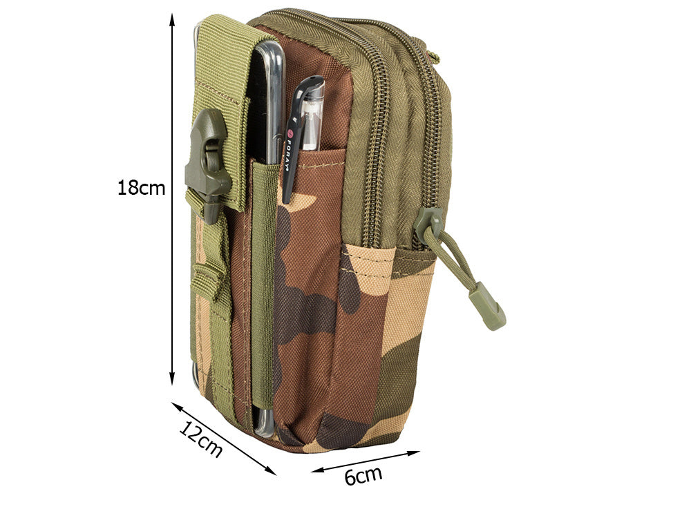 Taktische Molle Gürteltasche Outdoor – Hüfttasche für Smartphone iPhone Camo