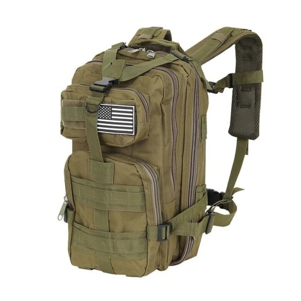 Militärrucksack 26L Camouflage – Tactical MOLLE Outdoor Rucksack in Oliv Grün für Wandern, Camping & Alltag