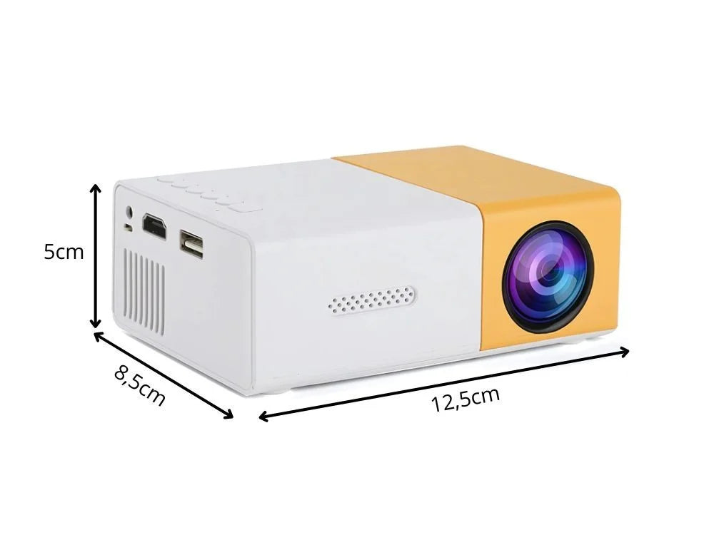 Mini Beamer Full HD HDMI USB LED Projektor Heimkino Tragbar Fernbedienung