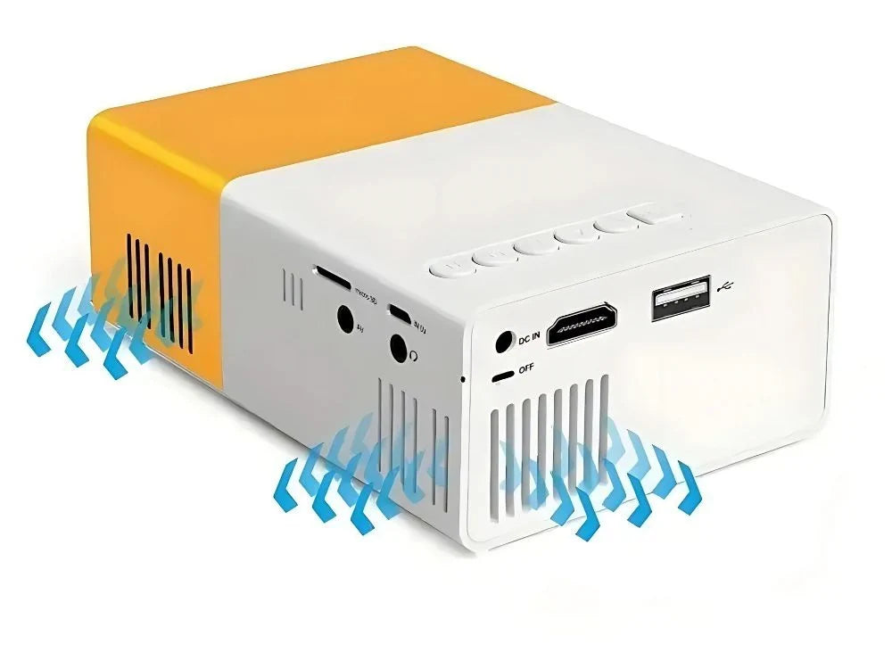 Mini Beamer Full HD HDMI USB LED Projektor Heimkino Tragbar Fernbedienung