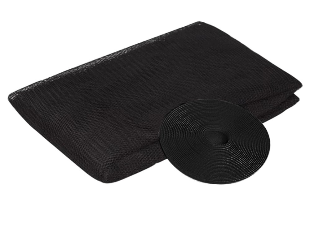 Schützen Sie Ihr Zuhause effektiv vor Mücken, Fliegen und anderen Insekten – mit dem Moskitonetz für Fenster 130x150 cm in Schwarz. Ideal für Schlafzimmer, Küche, Balkon- und Terrassentüren.