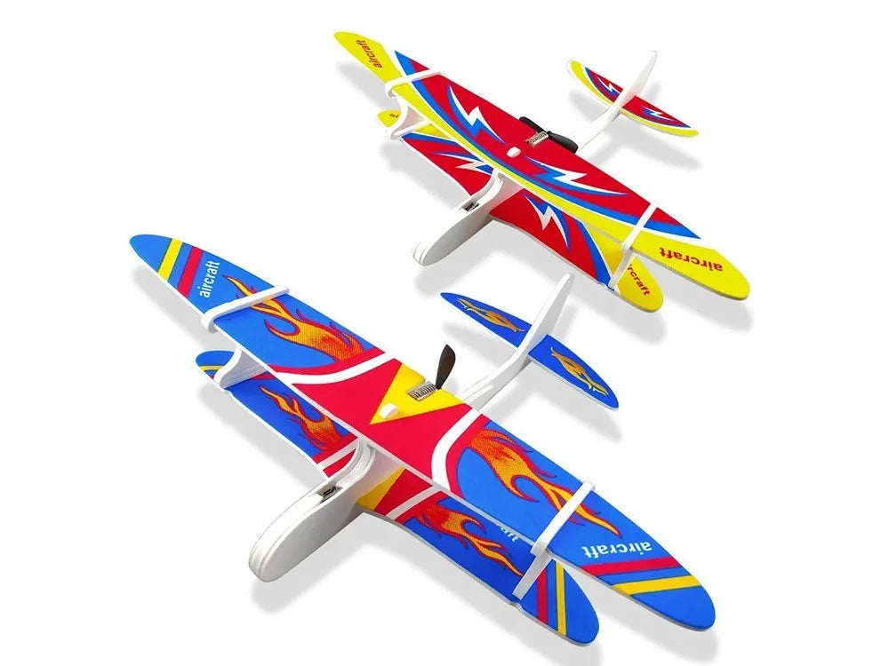 Motor Gleitflugzeug USB Aufladbar Schaumstoff Wurfgleiter Elektro Flugzeug
