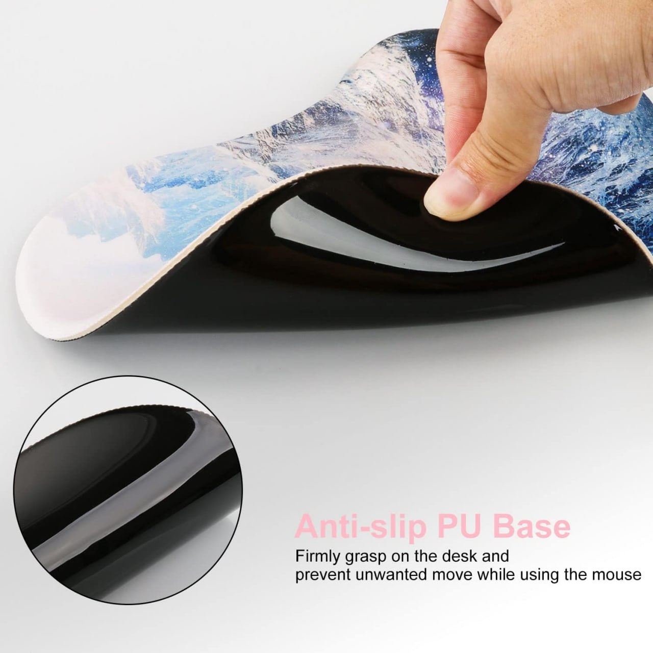 Ergonomische Mauspad Handgelenkauflage Gummibasis  für Laptop-Computer Gaming