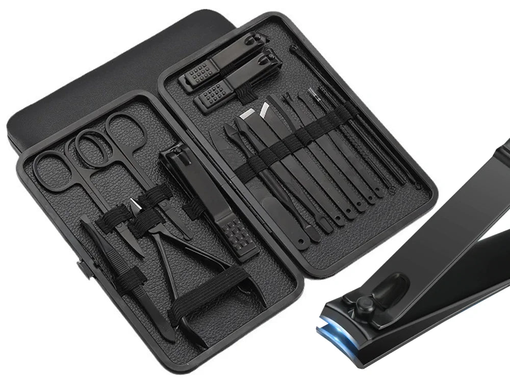 Nail set manicure set women men pedicure nail scissors set 26 pieces-NEW