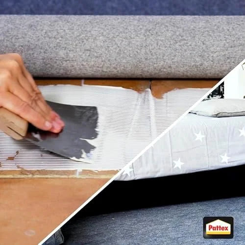 Pattex Teppich und PVC Kleber 1 kg – lösemittelfreier Dispersionskleber für Teppich, PVC, CV & Linoleum im Innenbereich