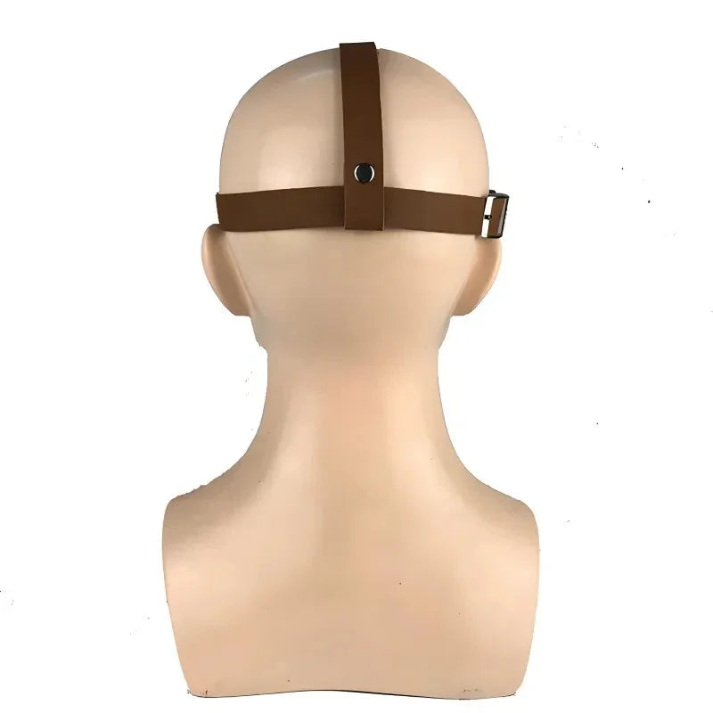 Pestdoktor Maske Braun aus Latex – Schnabelmaske für Halloween, Steampunk, Cosplay, Kostüm & Horror Party
