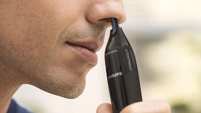 Philips NT1650/16 Ear and Nose Hair Trimmer, Cordless, AA, Double-Sided...