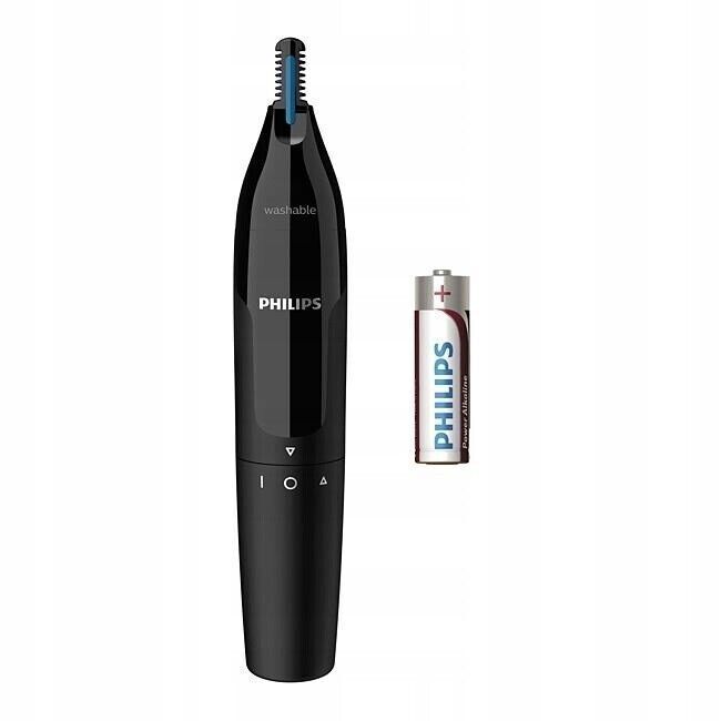 Philips NT1650/16 Ear and Nose Hair Trimmer, Cordless, AA, Double-Sided...
