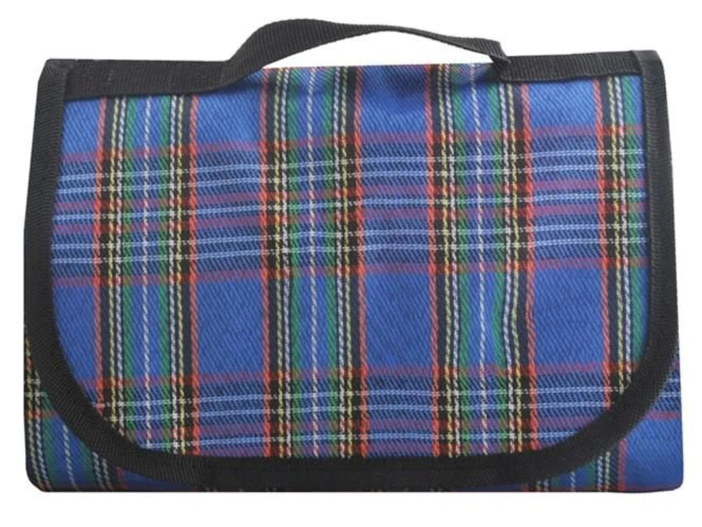 Wasserdichte Picknickdecke 145x180 cm – Faltbare Stranddecke Blau
