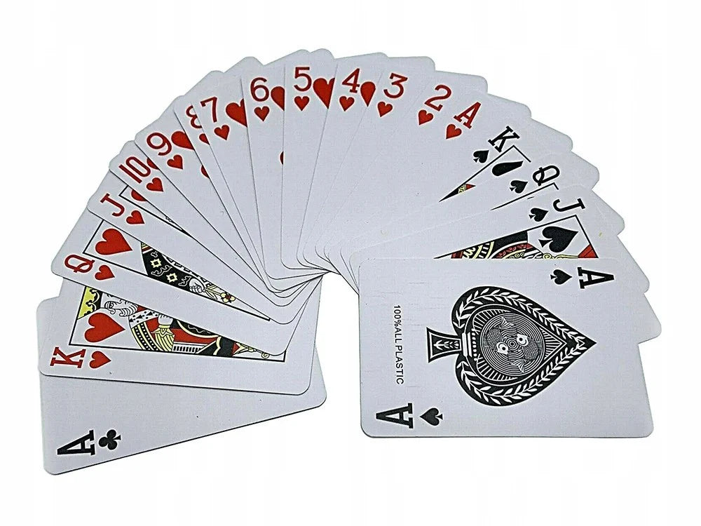 Pokerkarten 54 Blatt Spielkarten Kunststoffbeschichtet Poker Skat Bridge Set