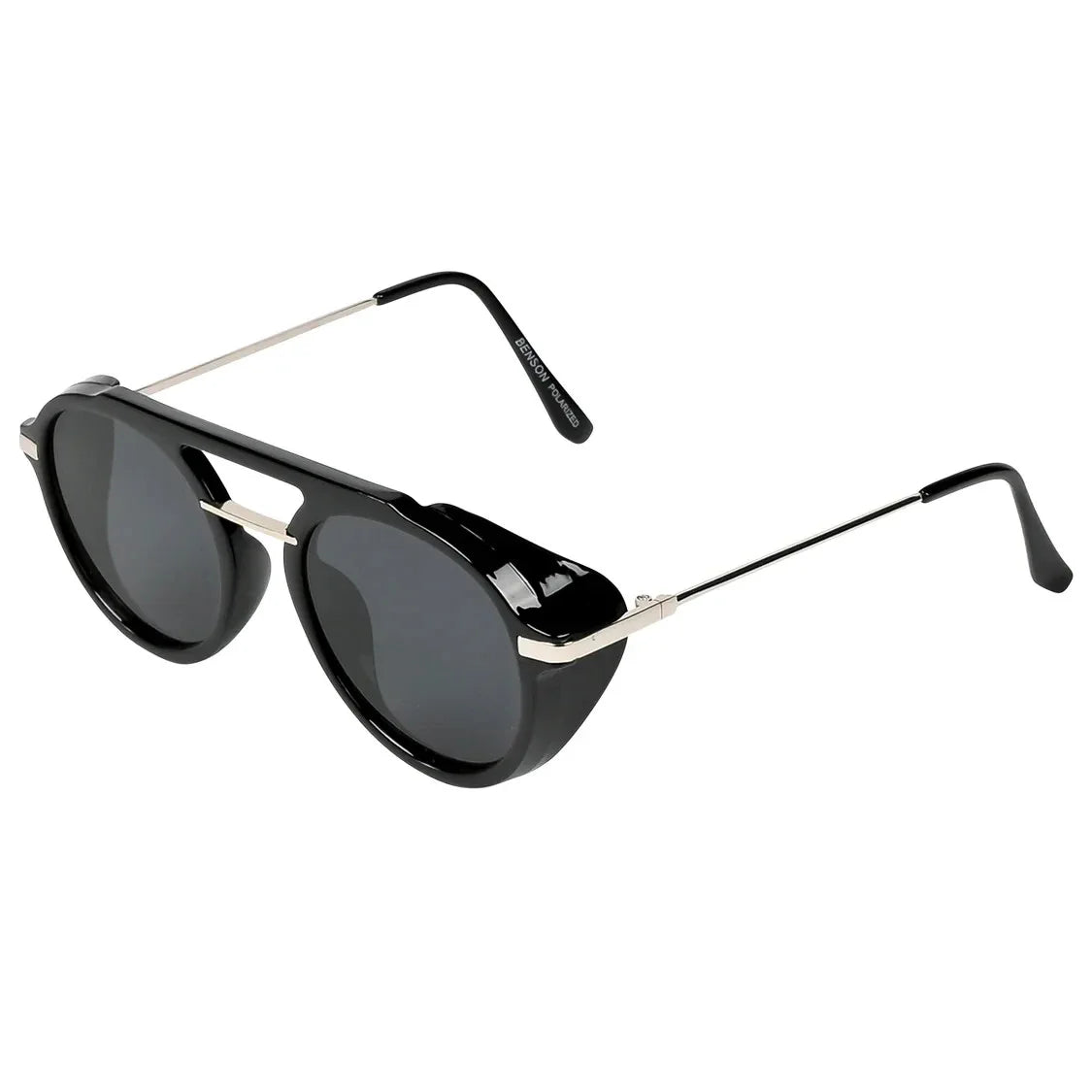 Polarisierte Sonnenbrille Herren Damen UV400 Schwarz Sportbrille Seitenschutz