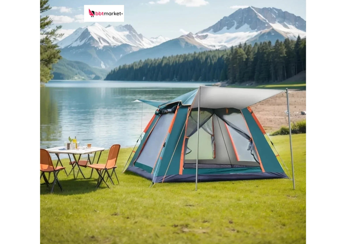 Pop Up Zelt 3-4 Personen Automatik Campingzelt Kuppelzelt Wasserdicht