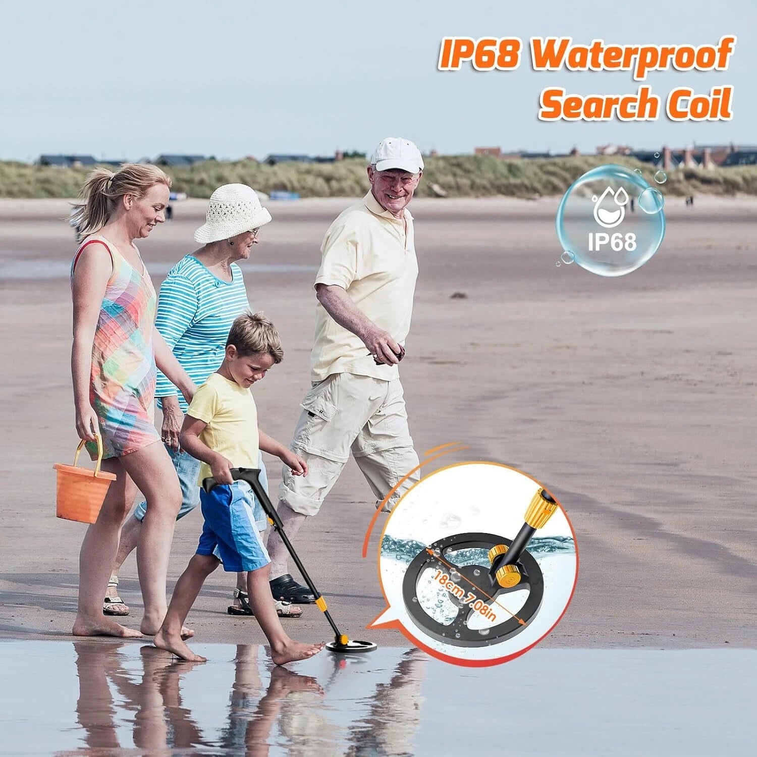 Metal detector with LCD Gold Metal Detector Gold Prospector Treasure Hunt Finder 