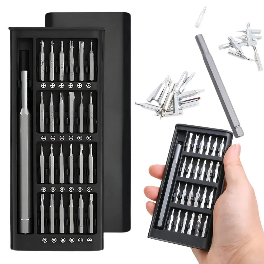 Präzisions Schraubendreher Set 24 Bits Magnetisch Feinmechaniker Werkzeug Etui