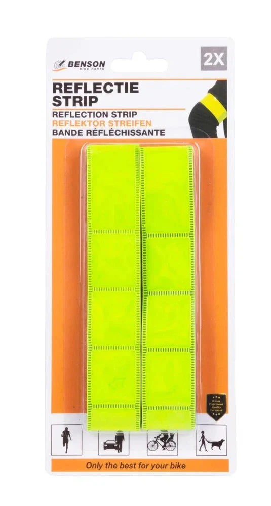 2x Reflektorband Leuchtarmband Reflexband Reflektierendes Band Joggen Fahrrad