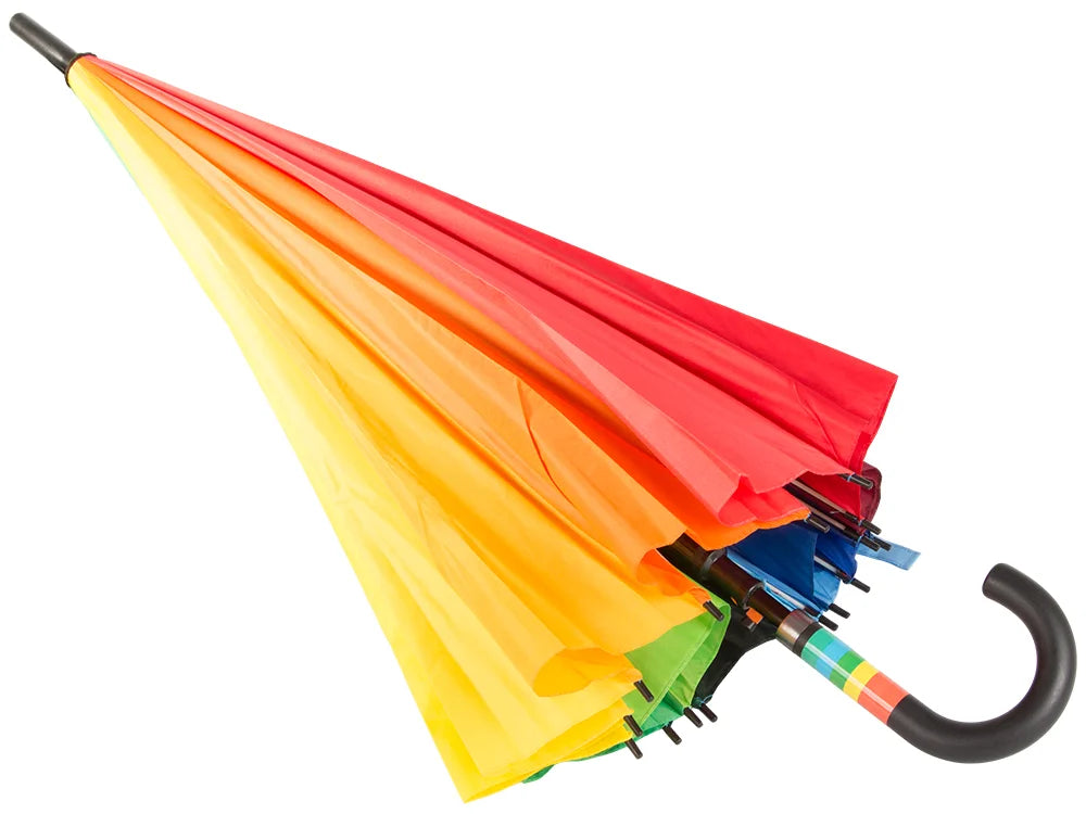 Regenbogenschirm Automatik Regenschirm XXL 115cm Windfest Bunt
