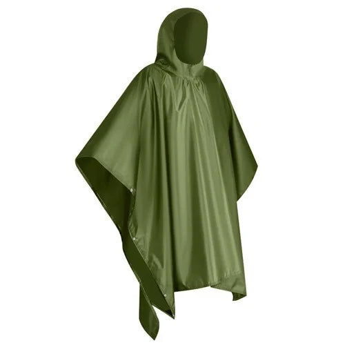 Regenponcho mit Kapuze wasserdicht wiederverwendbar Unisex für Outdoor Camping Festival