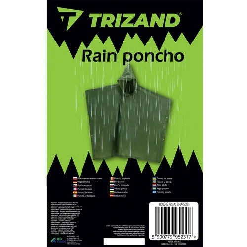 Regenponcho mit Kapuze wasserdicht wiederverwendbar Unisex für Outdoor Camping Festival
