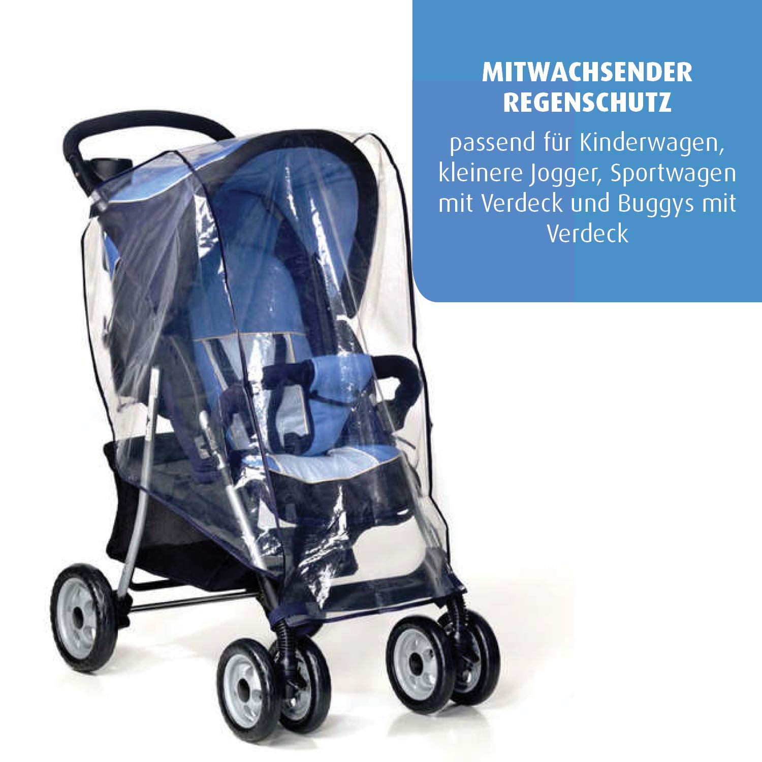 Reer PEVA universal rain cover, for strollers, pushchairs, buggies NEW OVP 