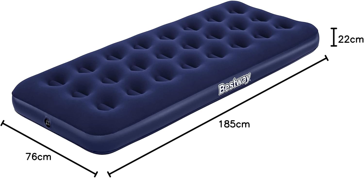 Bestway Luftbett Single 185x76x22cm Gästebett Camping Luftmatratze PVC