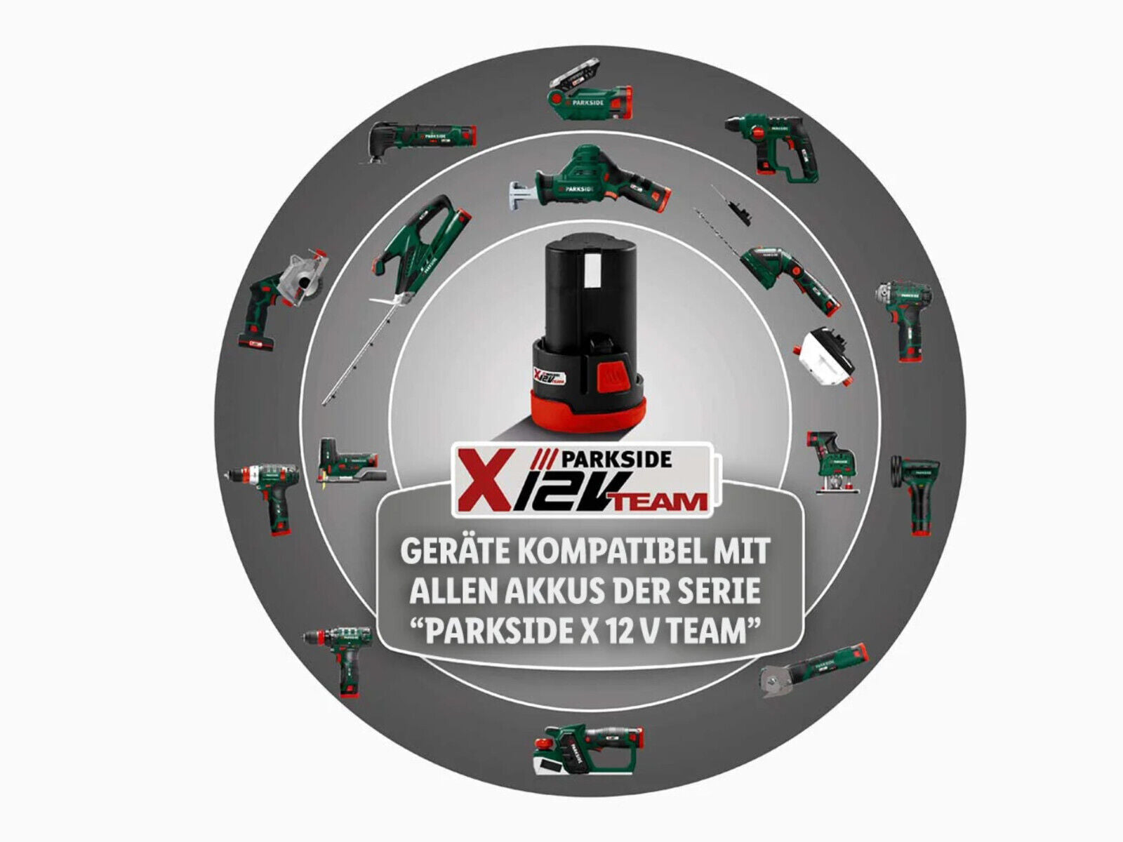 PARKSIDE X12V Team Akku 2Ah mit Schnell Ladegerät PLGK12A3 12V