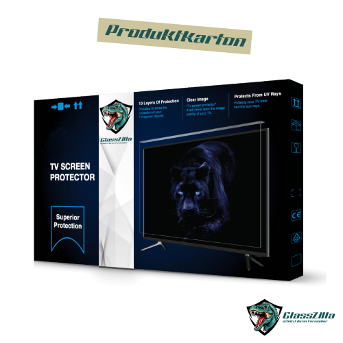 55 Zoll Fernseher Schutz / TV Bildschirmschutz / Displayschutz / TVs  GlassZilla