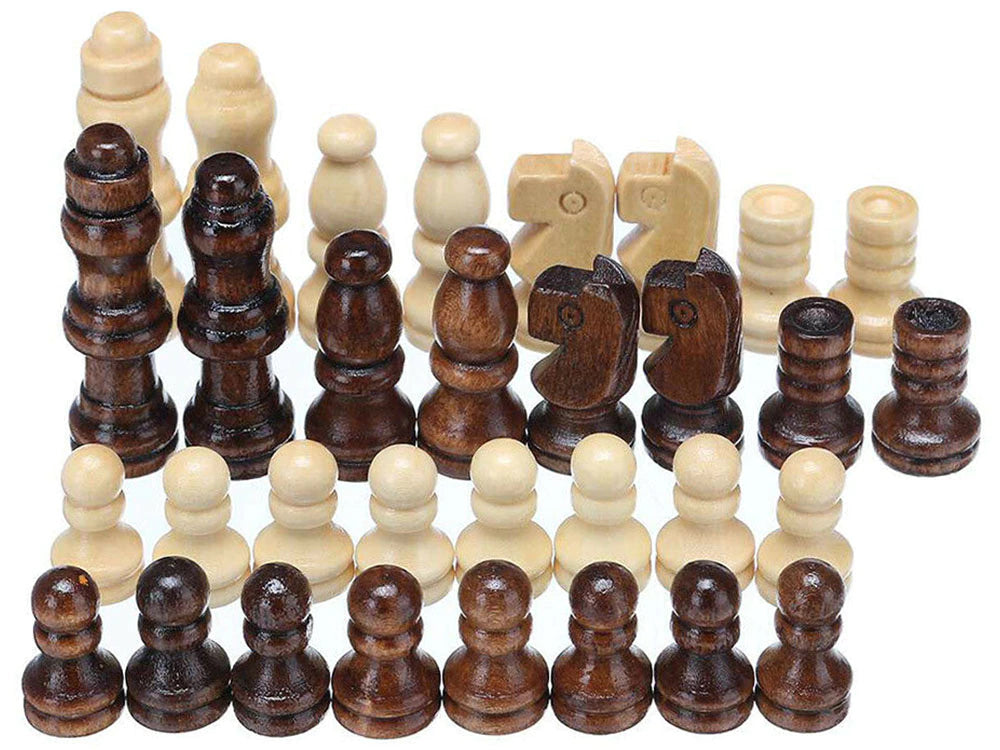 Chess game Chess with wooden chess pieces Wooden chess board Travel chess 29x29cm 