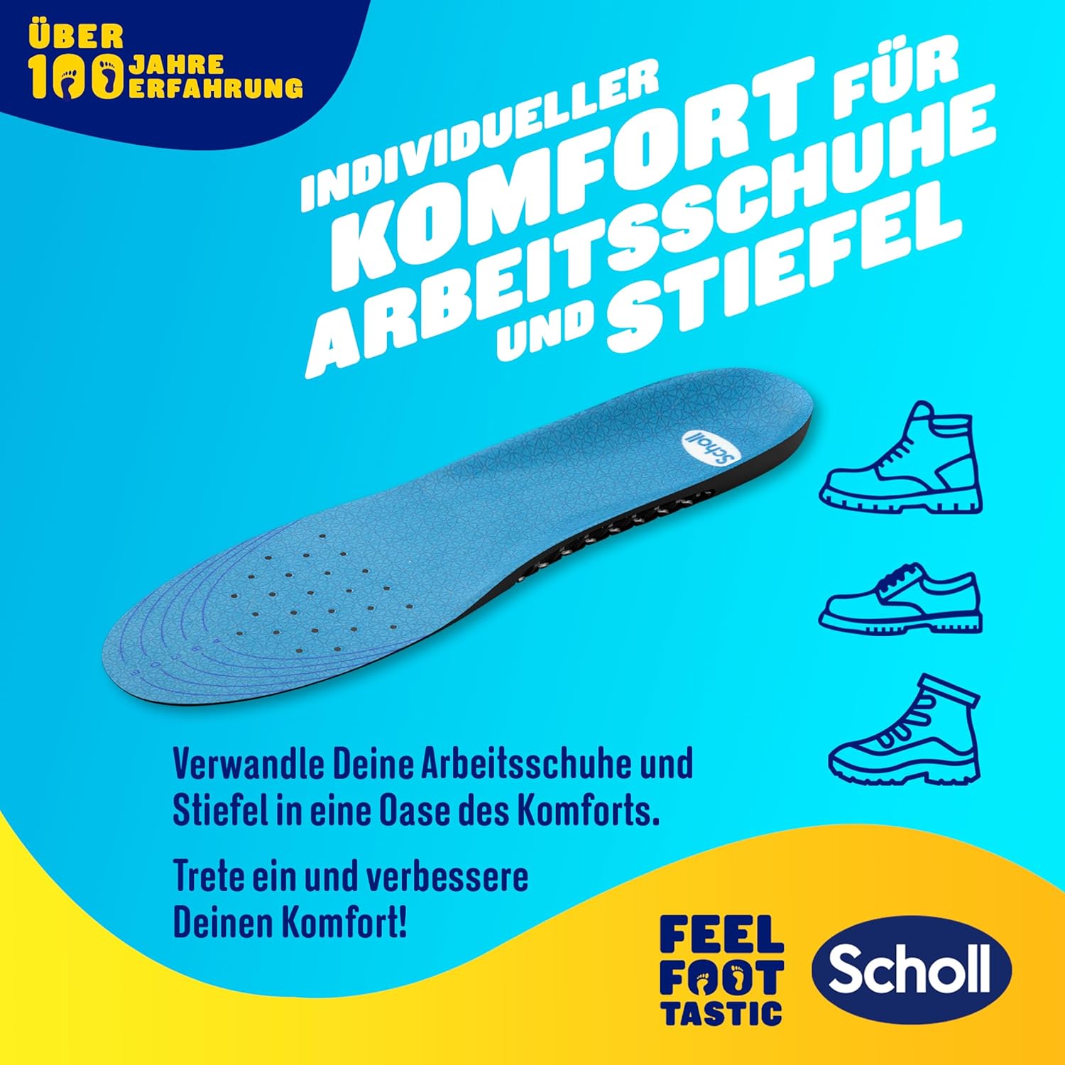 Scholl GelActiv Everyday insoles for casual shoes – 1 pair 40 - 46.5 