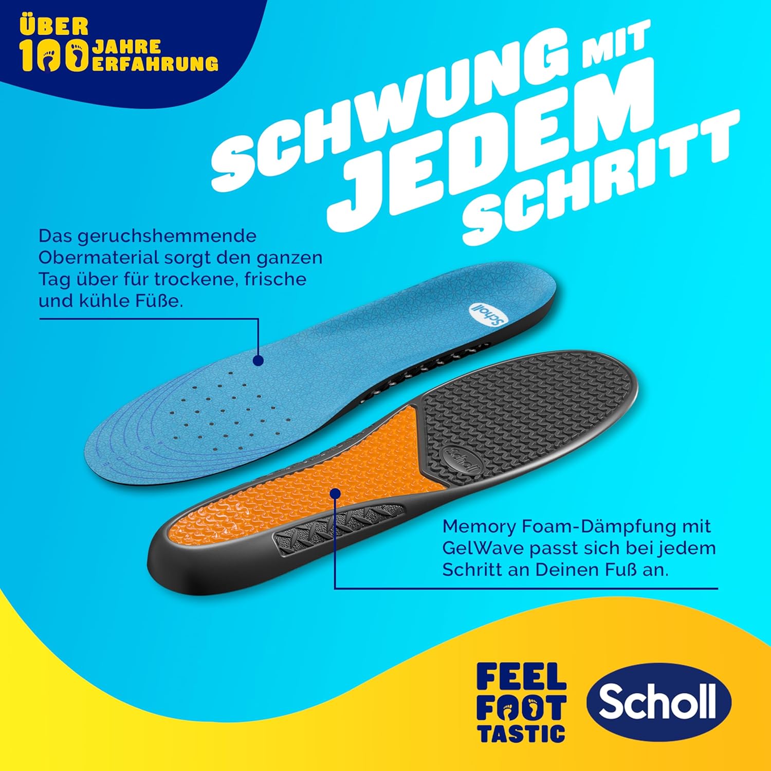 Scholl GelActiv Everyday insoles for casual shoes – 1 pair 40 - 46.5 