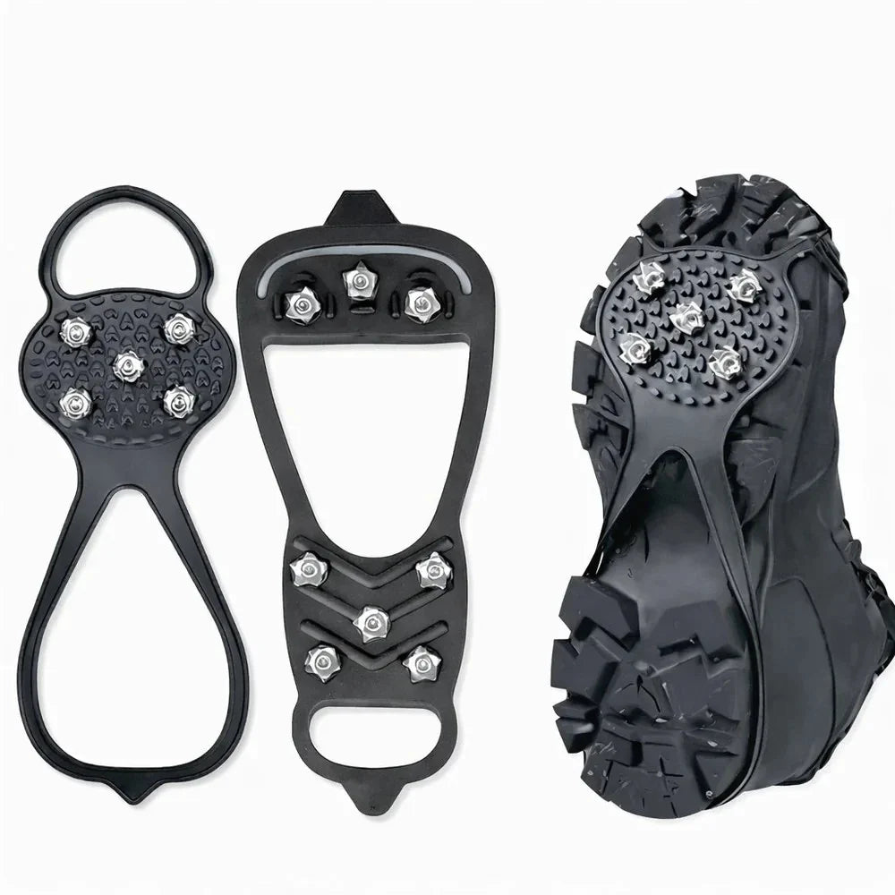 Schuhspikes Spikes Schwarz Anitrutsch Eis Schuh Krallen Antirutsch Schnee Schuhe
